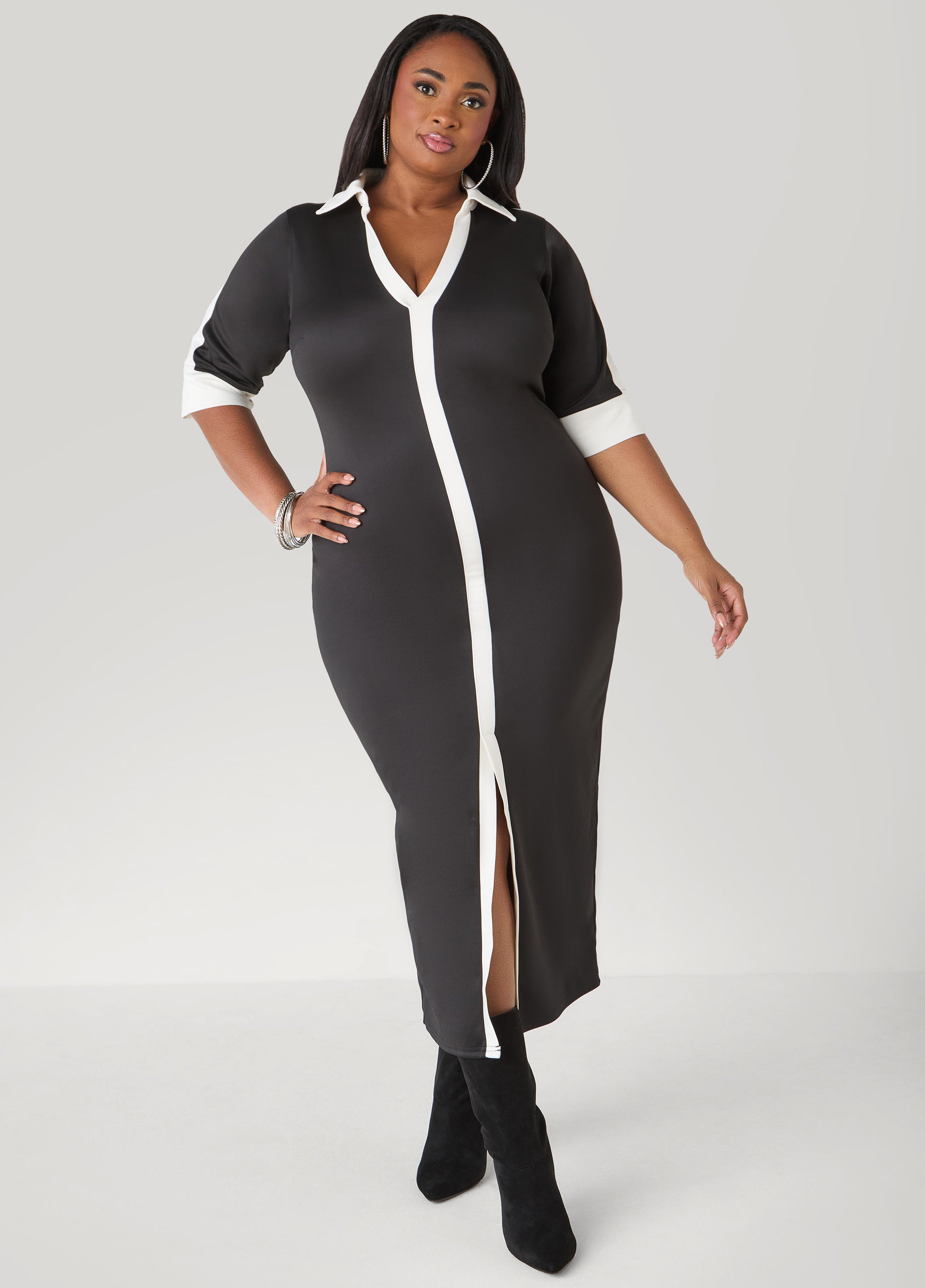 Front Split Maxi Dress Ashley Stewart Front Split Maxi Dress Ashley Stewart