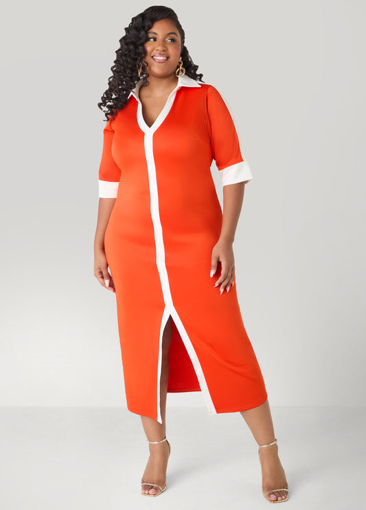 Front Split Maxi Dress