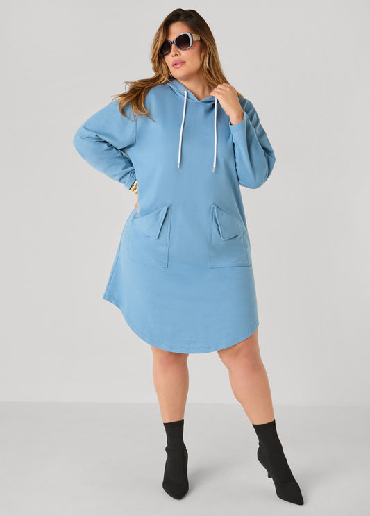 Hooded French Terry Sneaker Dress