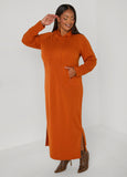 Hooded French Terry Maxi Dress