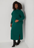 Hooded French Terry Maxi Dress