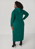 Hooded French Terry Maxi Dress