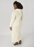 French Terry Hooded Maxi Dress