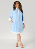 Two Tone Swing Shirtdress