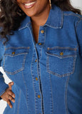 Midaxi Denim Shirtdress