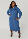Midaxi Denim Shirtdress