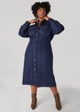 Midaxi Denim Shirtdress