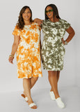 Tie Dyed Jersey T Shirt Dress