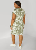 Tie Dyed Cotton T Shirt Dress