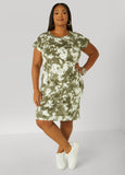 Tie Dyed Cotton T Shirt Dress