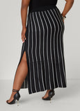 Striped Intarsia Sweater Skirt