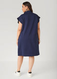 Quilted Zip Front Sneaker Dress