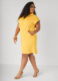Quilted Zip Front Sneaker Dress