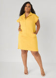 Quilted Zip Front Sneaker Dress