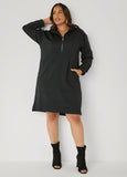 Zipped Athletic Knit Sneaker Dress