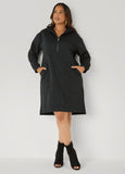 Zipped Athletic Knit Sneaker Dress