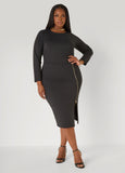 Zip Detailed Bodycon Dress