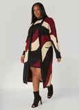 Swirl Intarsia Sweater Dress