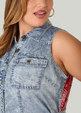 Bandana And Chambray Shirtdress