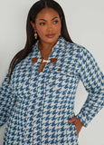 Houndstooth Denim Shirtdress