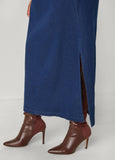 One Shoulder Grommet Maxi Dress