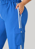 Striped Cargo Jumpsuit