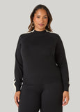 Mock Neck Striped Sweater