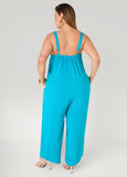 Woven Wide Leg Jumpsuit