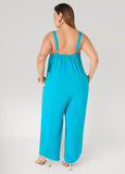Woven Wide Leg Jumpsuit