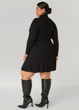 Ribbed Mini Sweater Dress