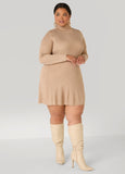 Ribbed Mini Sweater Dress