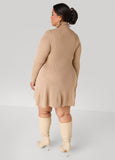 Ribbed Mini Sweater Dress