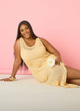 Rosette Crochet Maxi Dress