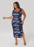 Floral Jacquard Sweater Dress
