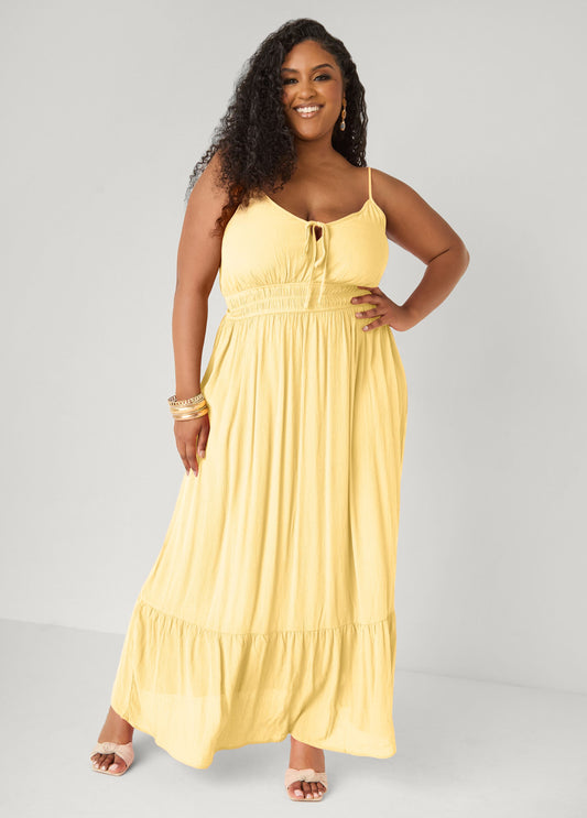 Plus Size Sleeveless Gauze Summer Maxi Dress Plus Size Sundress