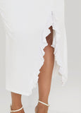 Strapless Drawstring Maxi Dress