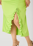Strapless Drawstring Maxi Dress