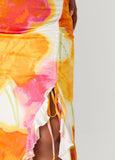 Strapless Floral Maxi Dress