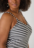 Striped Ribbed Maxi Dress