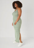 Striped Ribbed Maxi Dress
