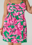 Printed Corset Mini Dress