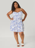 Printed Corset Mini Dress