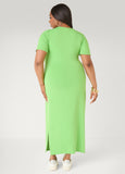 Stretch Knit T Shirt Maxi Dress