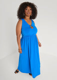 Shell Embellished Maxi Dress