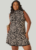 Leopard Intarsia Sweater Dress