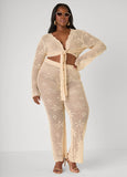 Crochet Wide Leg Pants