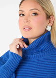 Dolman Sleeved Turtleneck Sweater