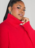Dolman Sleeved Turtleneck Sweater