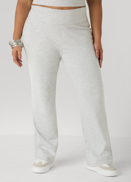 Foldover Straight Leg Pants
