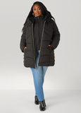 Faux Fur Trimmed Quilted Coat